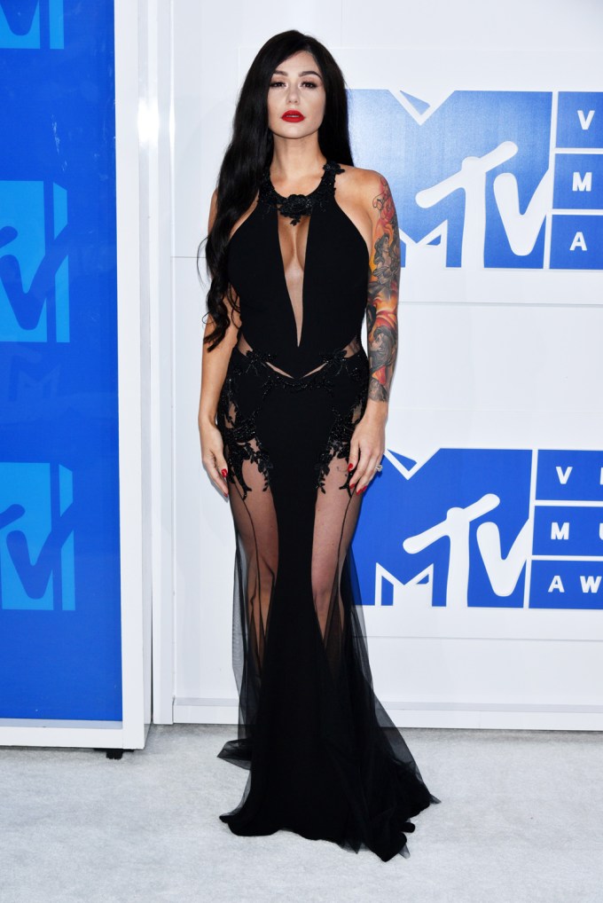 Jenni ‘JWoww’ Farley at the 2016 MTV Video Music Awards