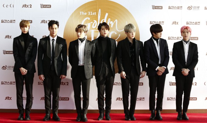 Monsta X at the 31st Golden Disk Awards Ceremony