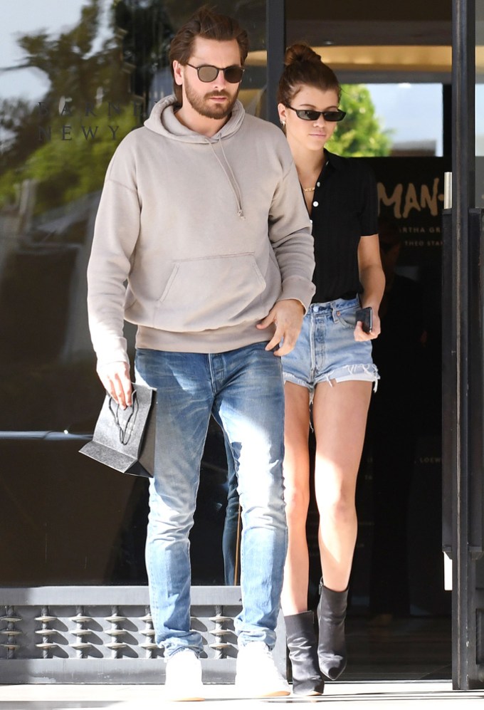 Sofia Richie and Scott Disick in Beverly Hills