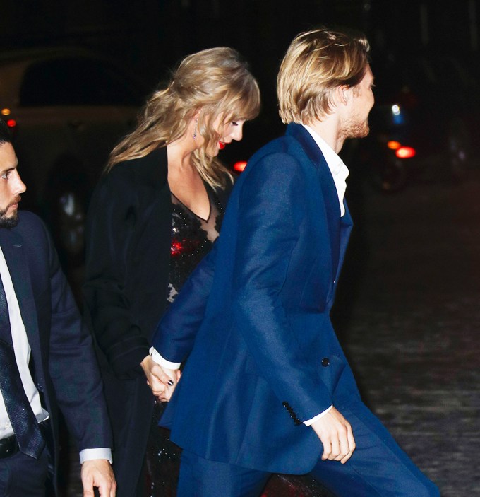Taylor Swift & Joe Alwyn Arriving Home After A Film Premiere
