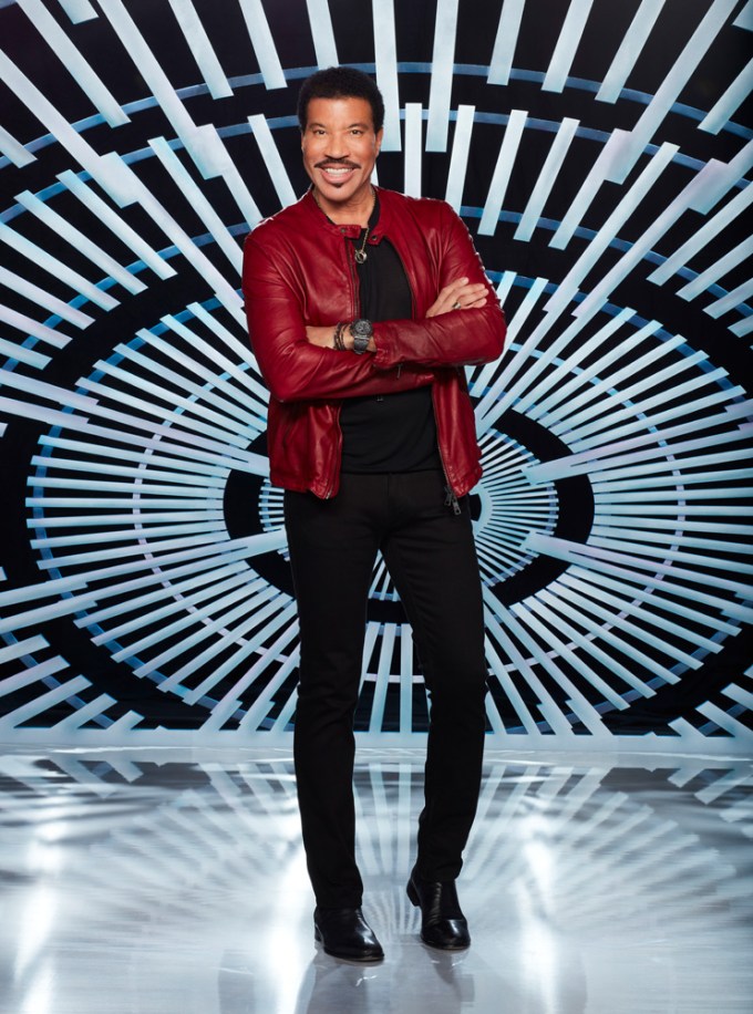 American Idol Judge Lionel Richie Wears A Red Leather Jacket