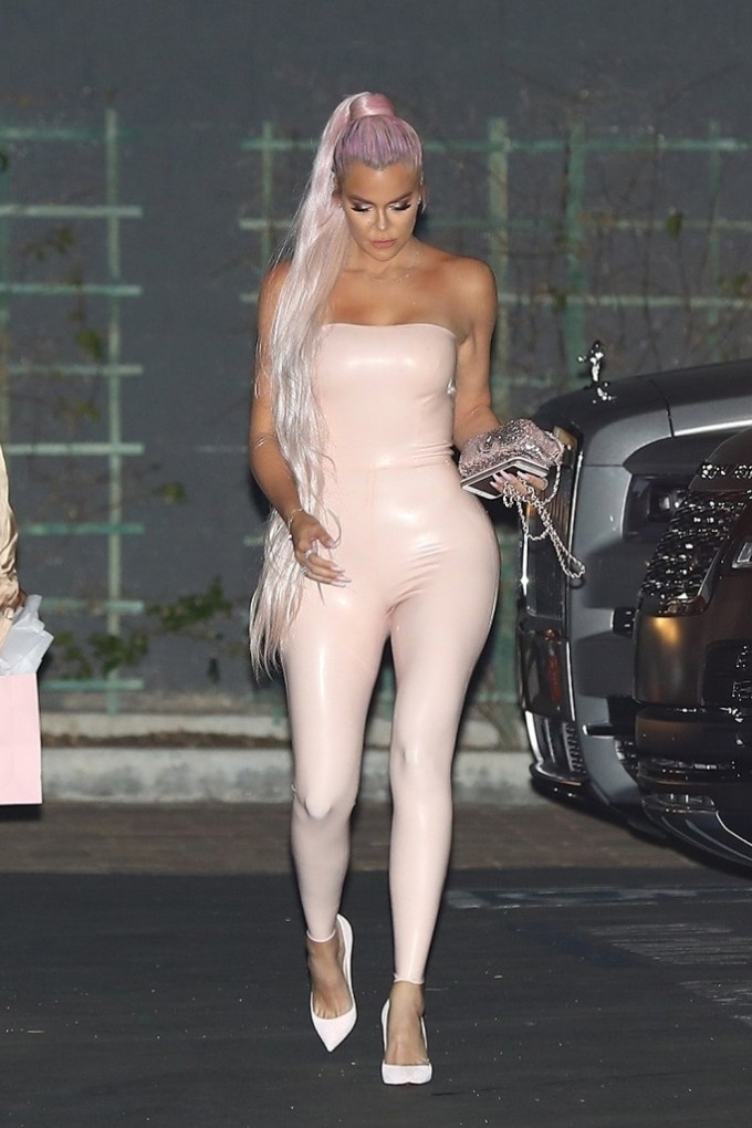 Khloe Kardashian Celebrating The Kylie Skin Launch
