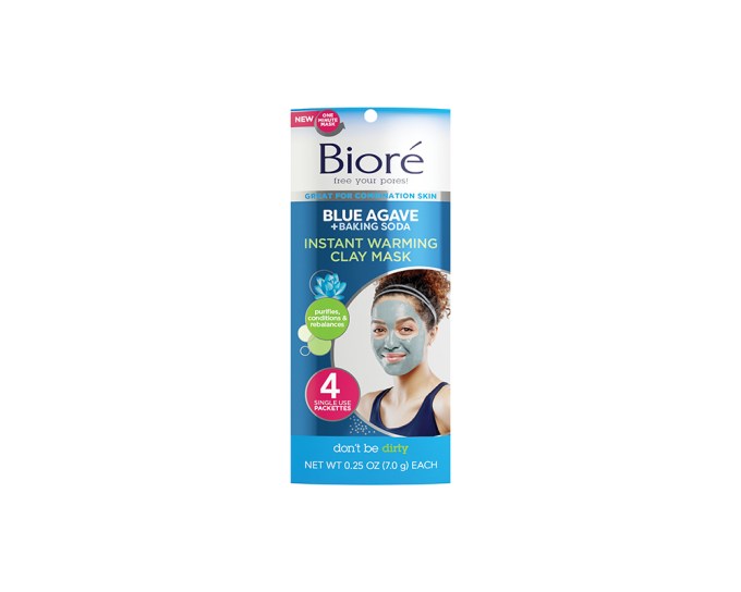 Biore Blue Agave Instant Warming Clay Mask, $7, drugstores