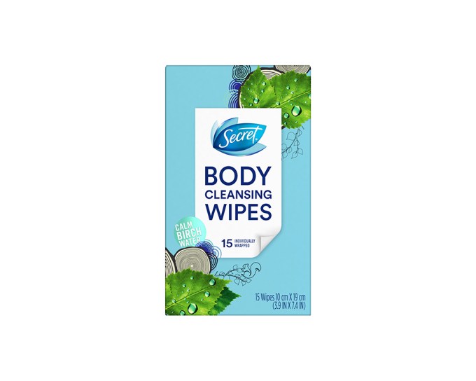 Secret Calm Birchwater Body Cleansing Wipes, $13, drugstores