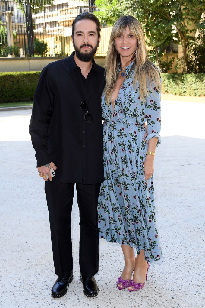 Heidi Klum and Tom Kaulitz at the Valentino show