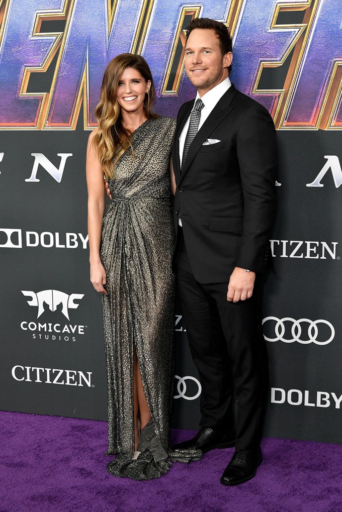 Katherine Schwarzenegger and Chris Pratt at the Avengers: Endgame premiere.