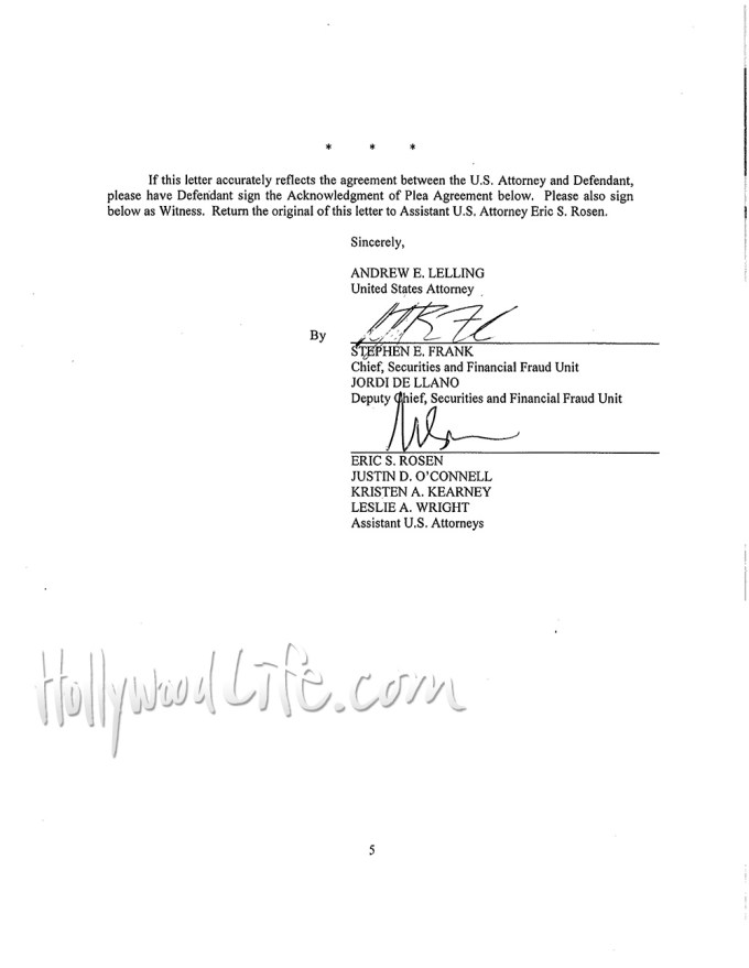 Felicity Huffman’s paperwork in the college admissions scandal