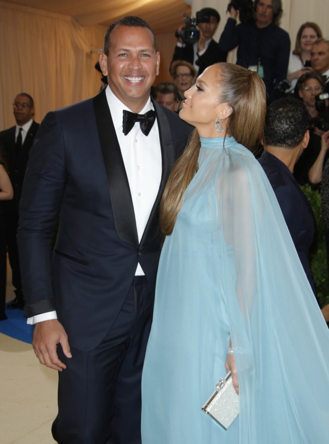 Jennifer Lopez & Alex Rodriguez attend the Met Gala