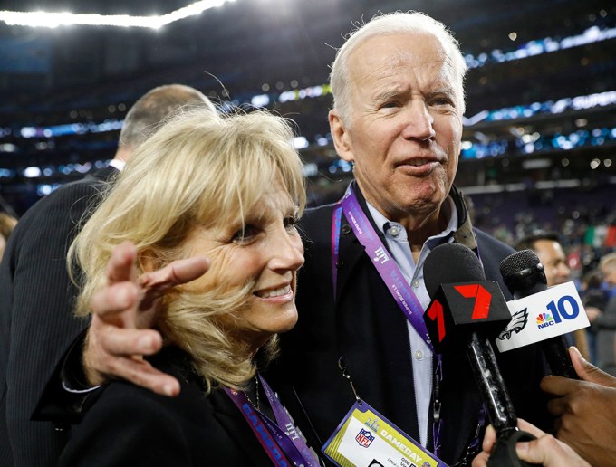 The Bidens Commenting At The Super Bowl