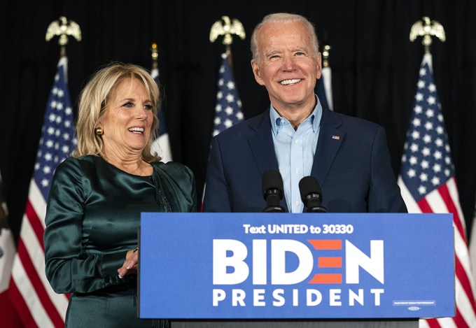 The Bidens Smiling Proudly For Iowa Supporters