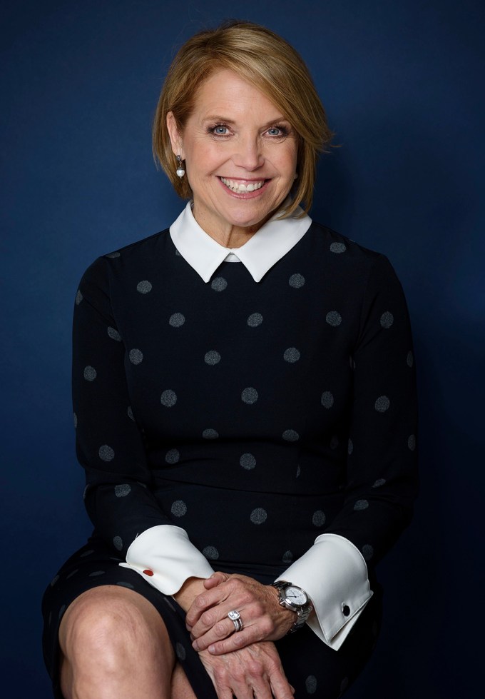 Katie Couric Poses for a Portrait Session