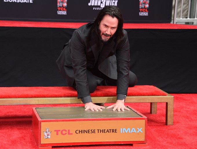 Keanu Reeves At TCL Chinese Theater in Los Angeles