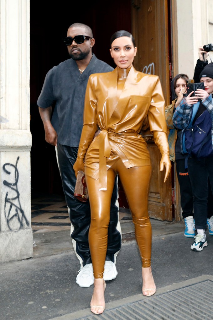 Kim Kardashian At Paris Fashion Week