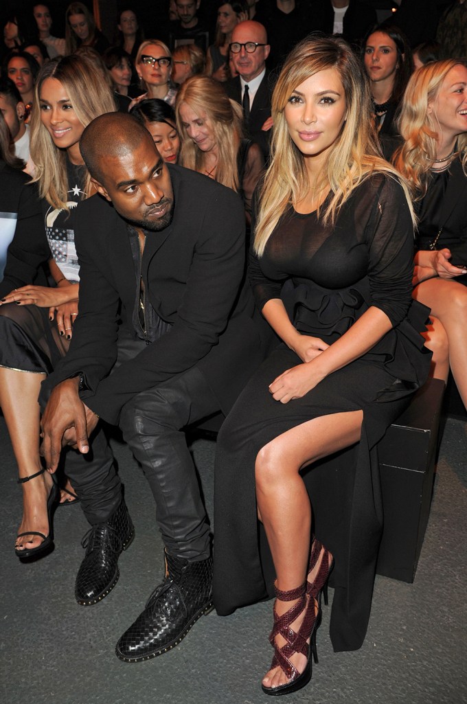 Kim Kardashian & Kanye West At Givenchy In 2013