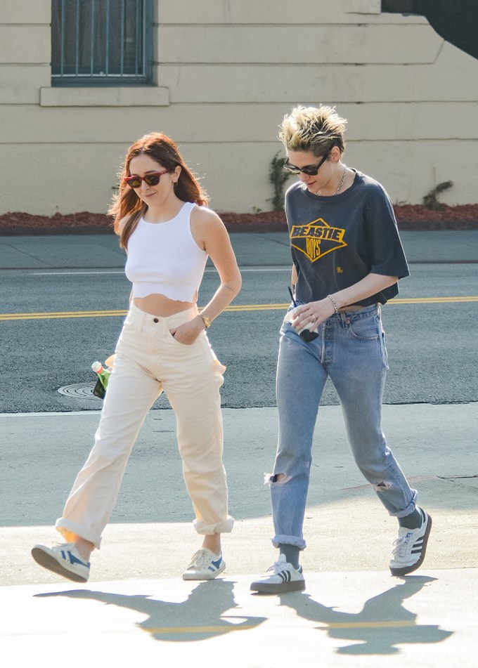 Kristen Stewart and Sara Dinkin out and about