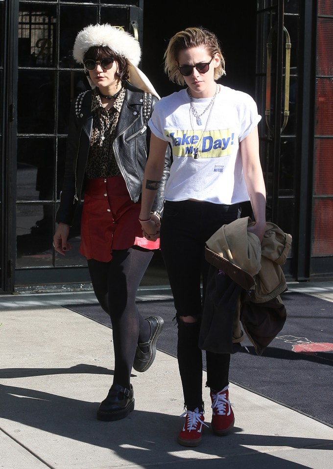 Kristen Stewart and Soko out and about