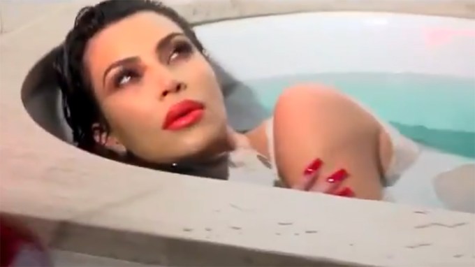 Kim Kardashian In Bathtub
