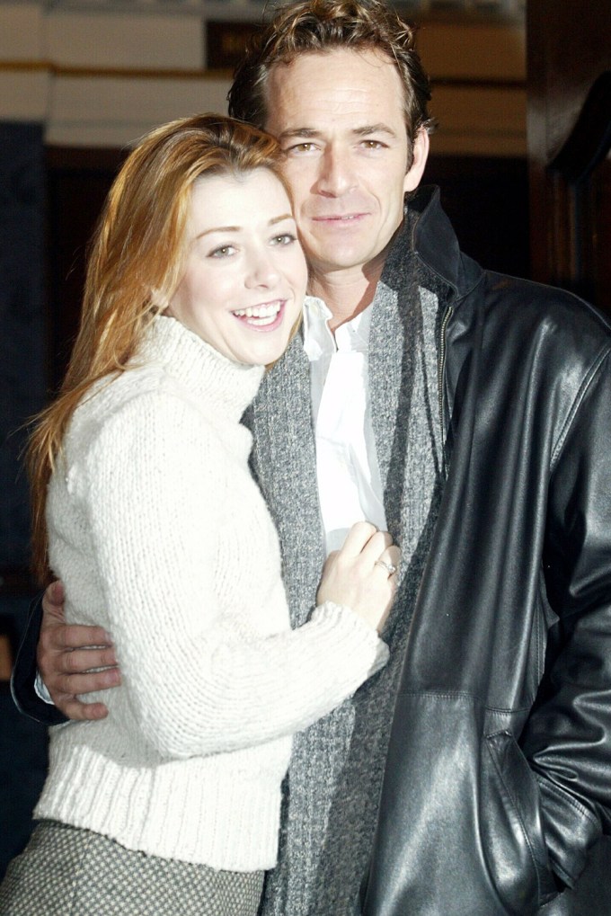 Luke Perry With His Theater Co-Star, Alyson Hannigan