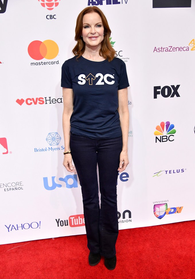 Marcia Cross at the Stand Up To Cancer event