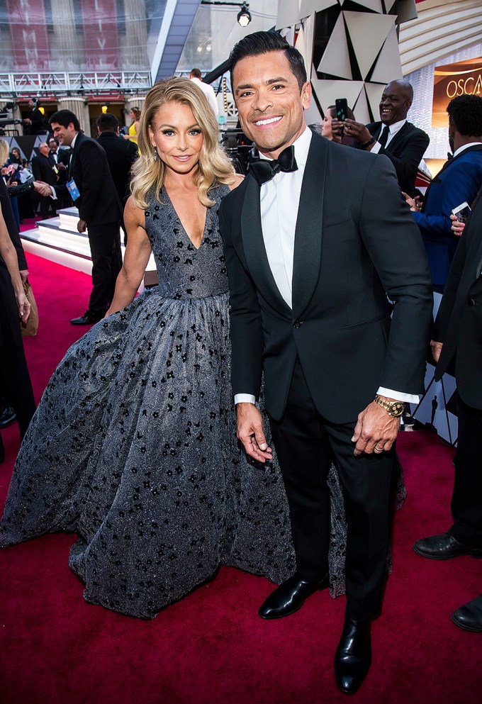 Mark Consuelos & Kelly Ripa At The 2019 Oscars