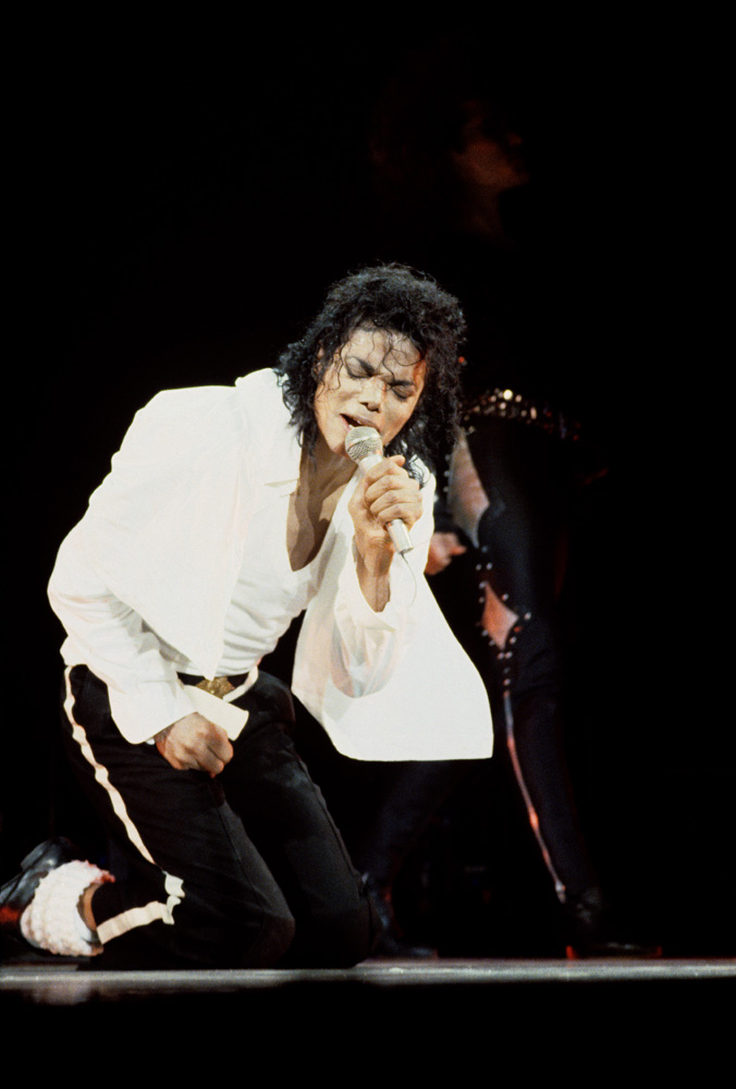 Michael Jackson is seen on his 1989 tour