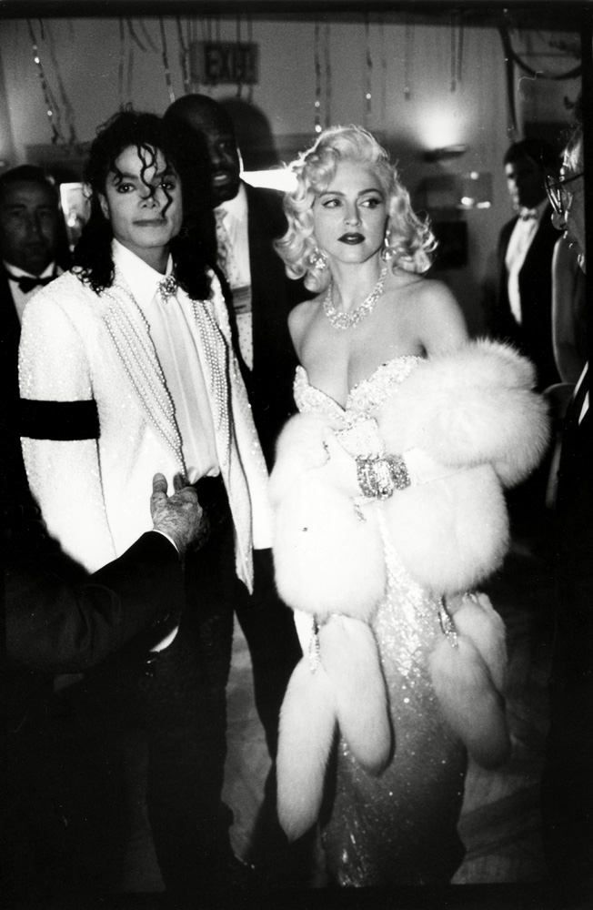 Michael Jackson and Madonna attend a party