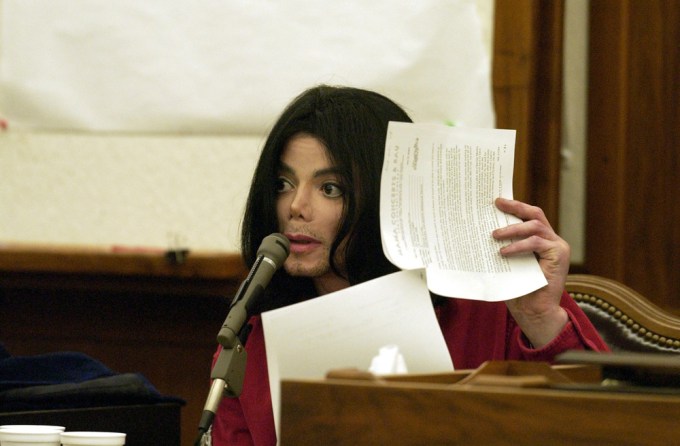 Michael Jackson appears in court