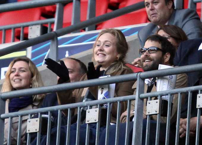 Adele & Simon Konecki At A Soccer Game