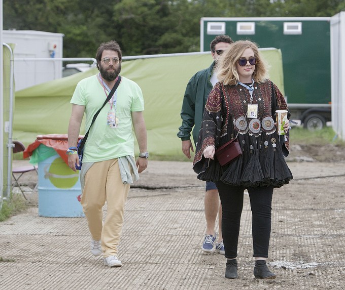 Adele & Simon Konecki At Glastonbury Festival