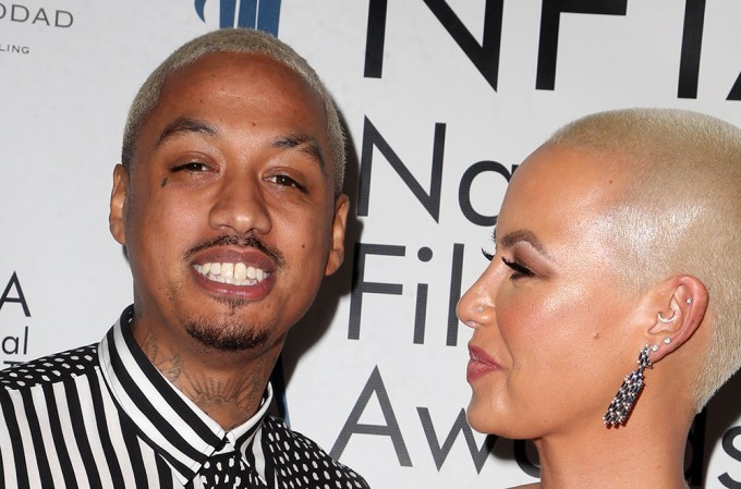 Alexander Edwards & Amber Rose At The National Film and Television Awards