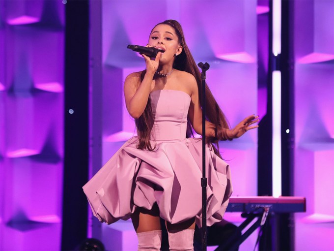 Ariana Grande Sings In Christian Siriano