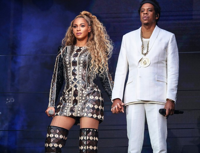 Beyonce & Jay-Z Holding Hands