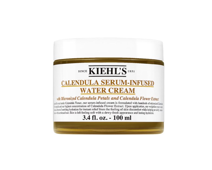 Kiehl’s Calendula Serum-Infused Water Cream, $48, Kiehls.com