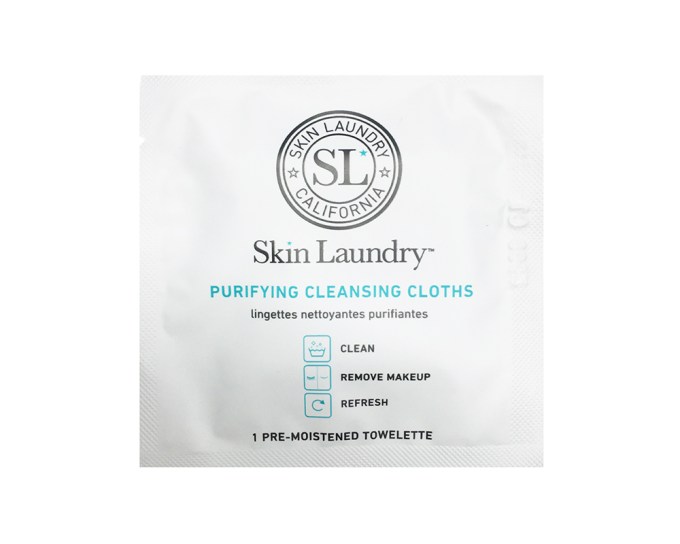 Skin Laundry Purifying Cleansing Cloths, $15, SkinLaundry.com
