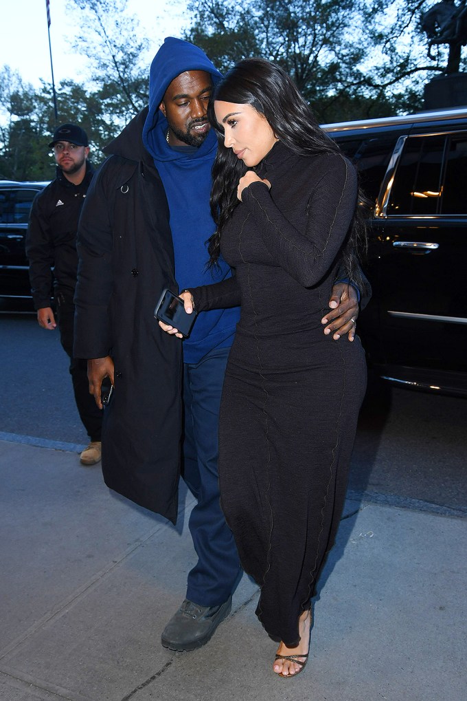 Kim Kardashian and Kanye West return to the Plaza Hotel, NYC