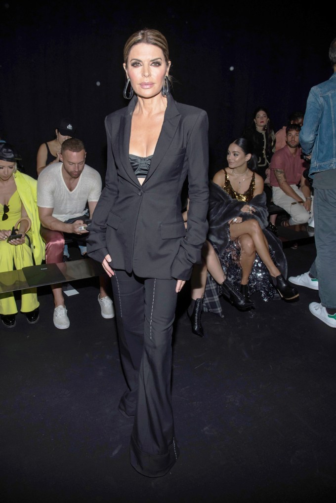 Lisa Rinna at the Vera Wang show for New York Fashion Week