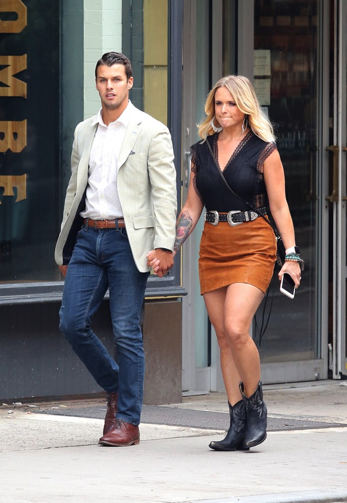 Miranda Lambert and & Brendan McLoughlin Looking Fashionable In NYC