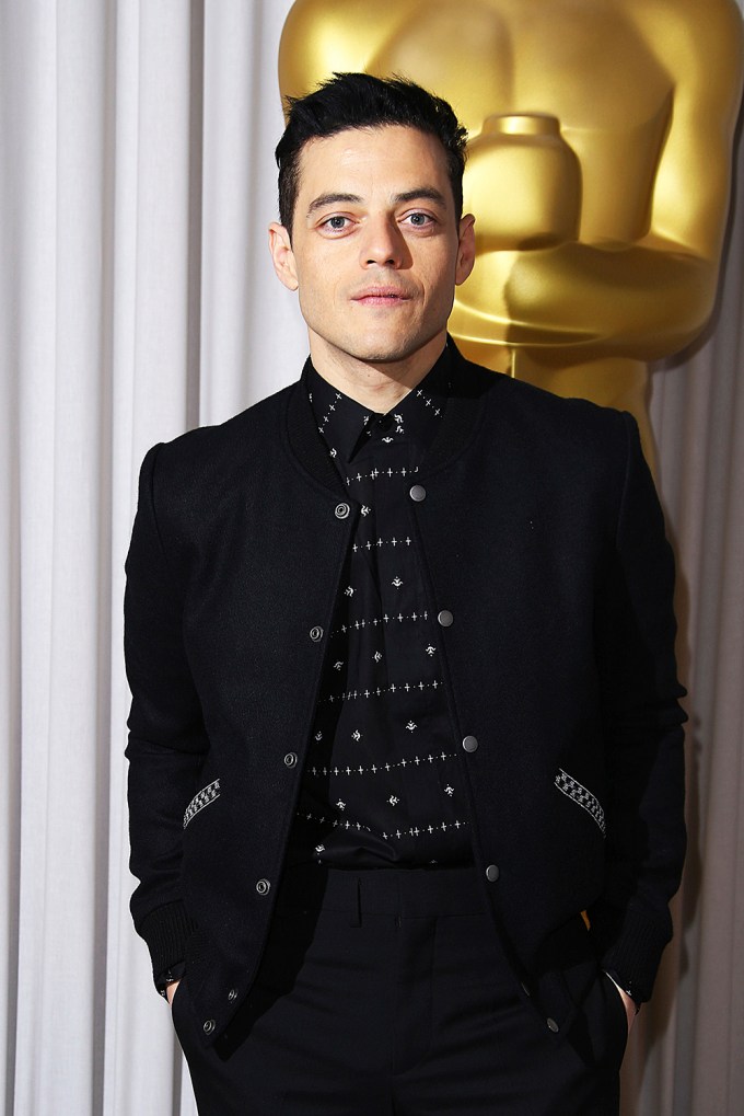 Rami Malek At The Oscars Tea Reception