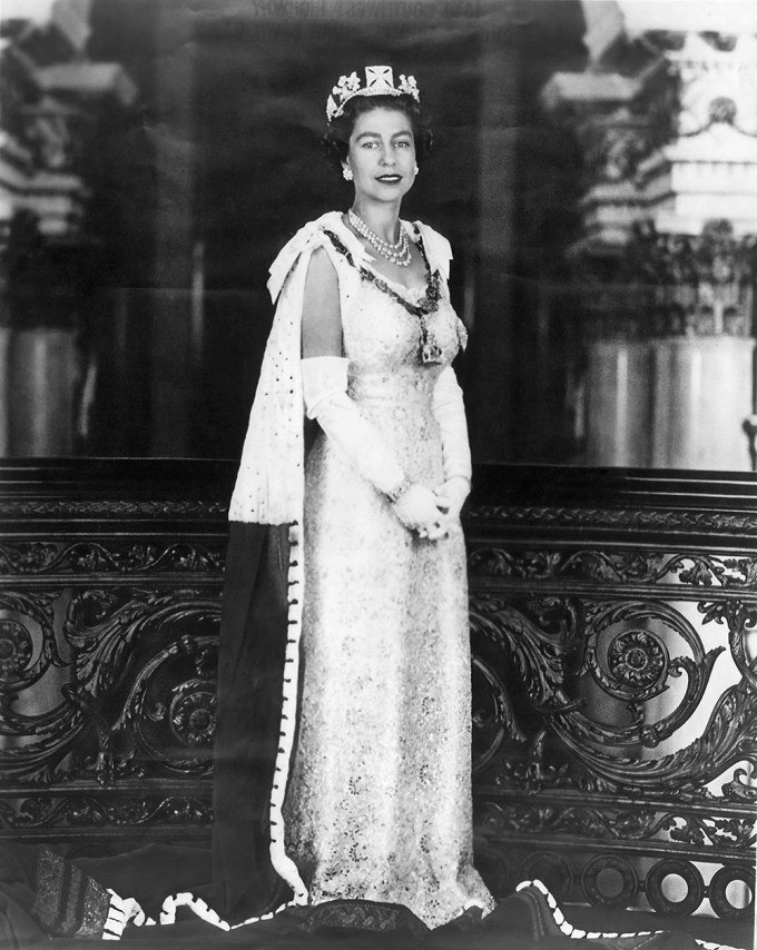 Queen Elizabeth II in ceremonial attire