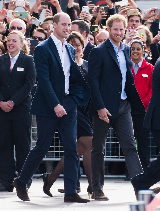 Prince William & Prince Harry Attend A World Mental Health Day Event