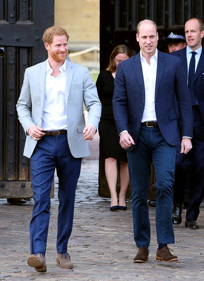 Prince William & Prince Harry On The Day Before Harry’s Wedding