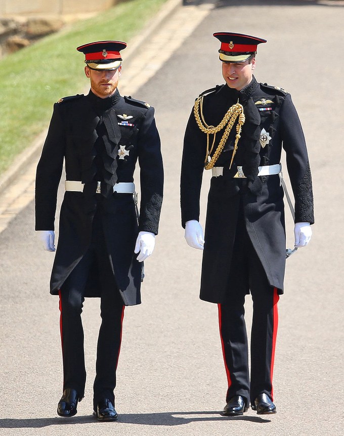 Prince William & Prince Harry At Windsor Castle