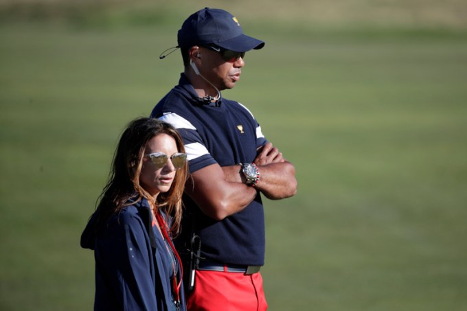Tiger Woods & Erica Herman look comfortable together