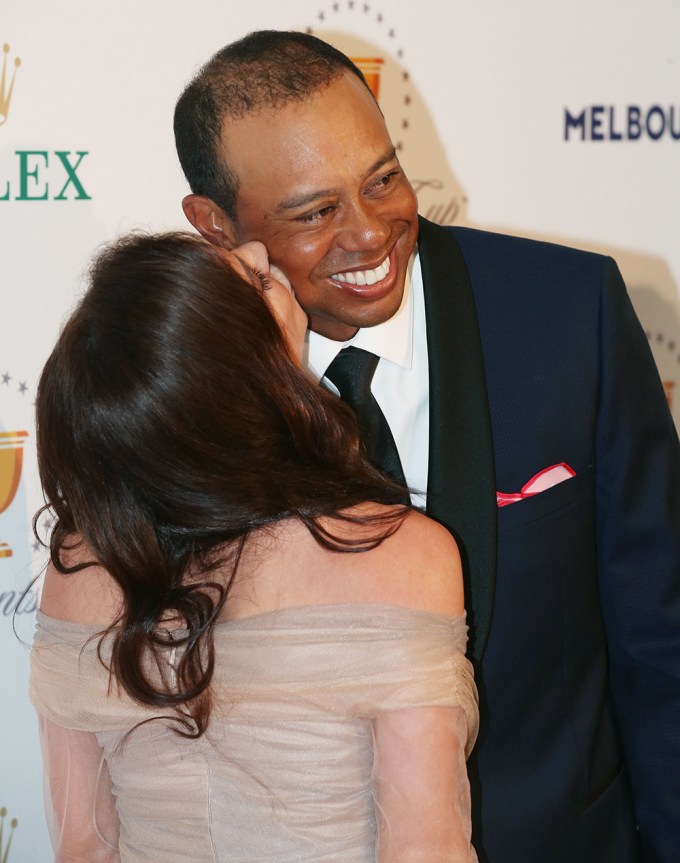 Tiger Woods & Erica Herman share a sweet moment at the 2019 Presidents Cup Golf gala