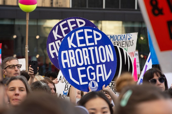 Abortion Ban Protesters Gathered In NYC