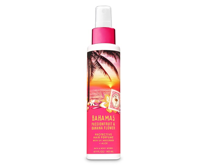 Bath & Body Works Pink Passionfruit & Banana Flower Protective Hair Perfume, $16.50, bathandbodyworks.com