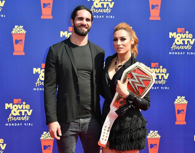 Seith Rollins & Becky Lynch’s red carpet debut