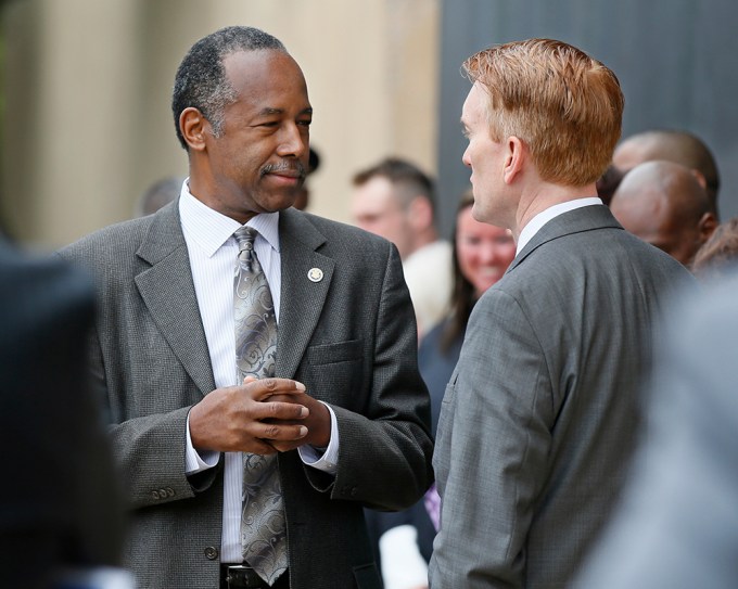 Ben Carson and James Lankford at the Oklahoma City bombing remembrance ceremony
