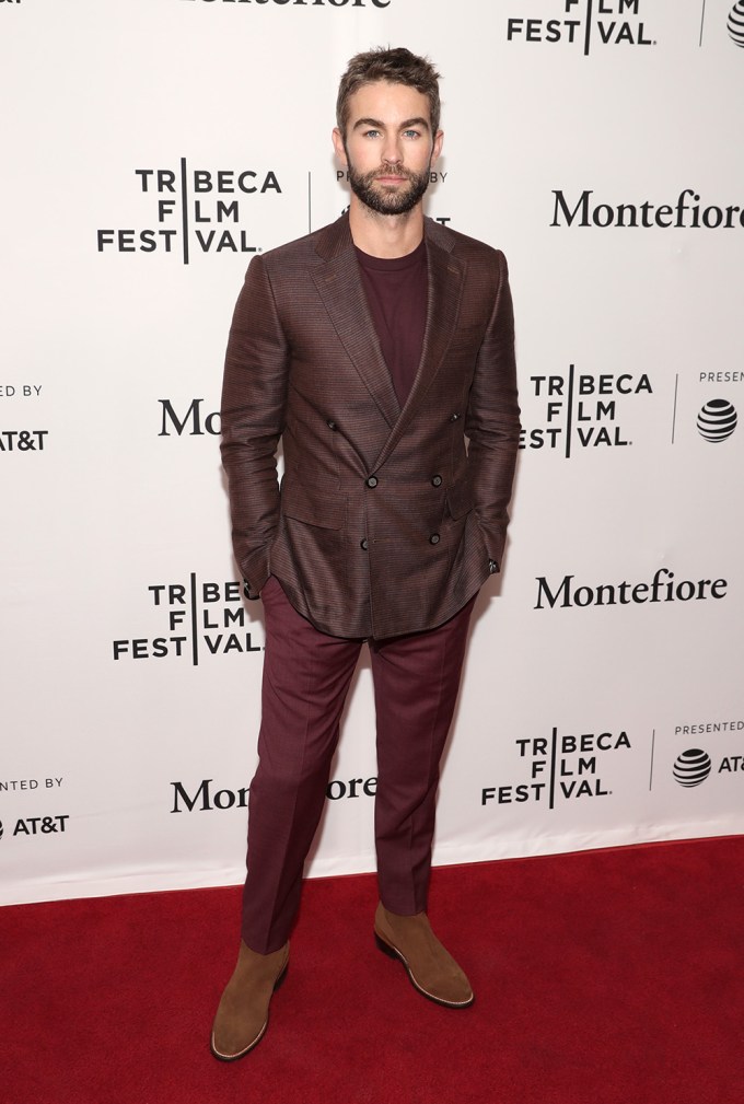Chace Crawford Looks Handsome In Maroon