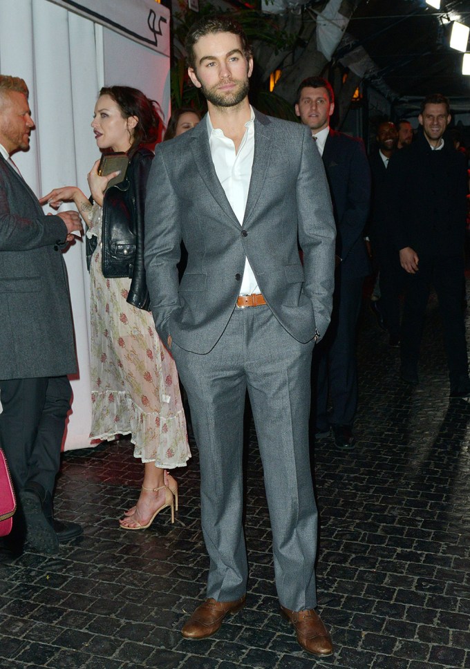 Chace Crawford Rocks A Grey Suit